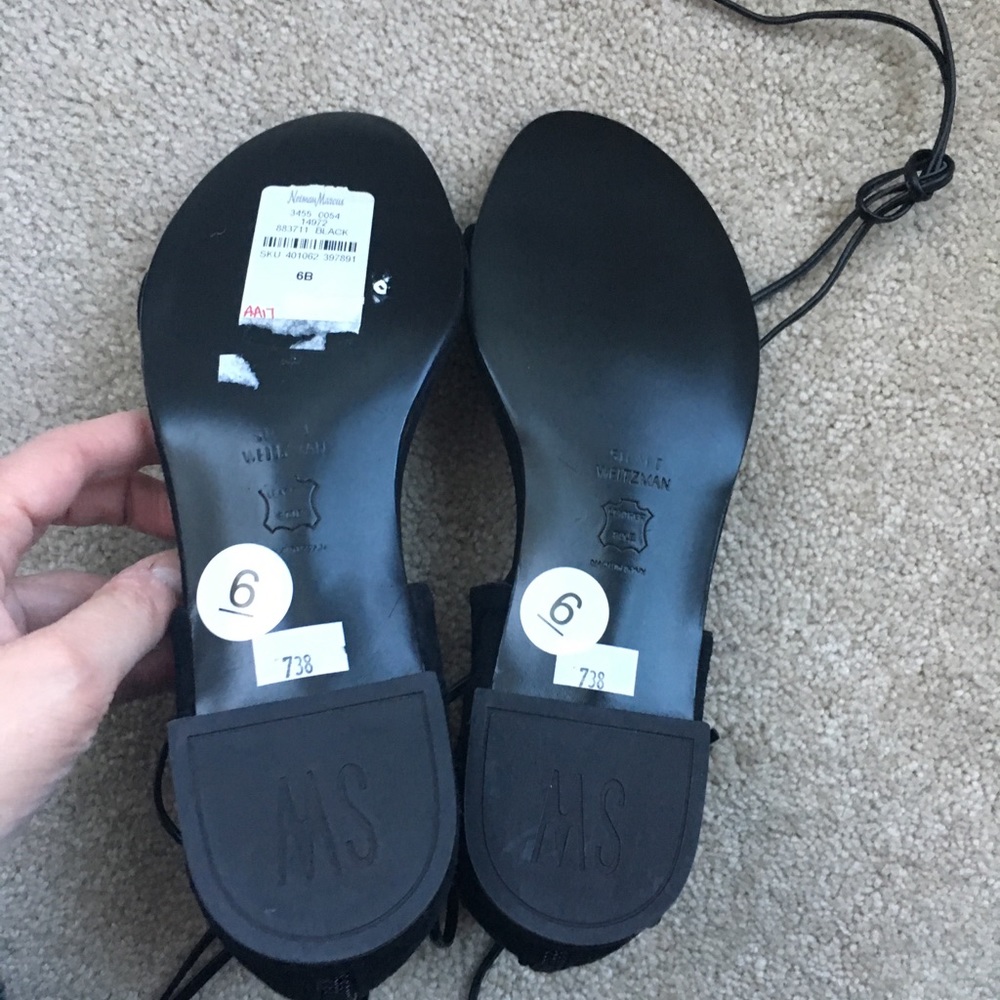 Stuart Weitzman tie up gladiator sandals, size 6 - Picture 5 of 5